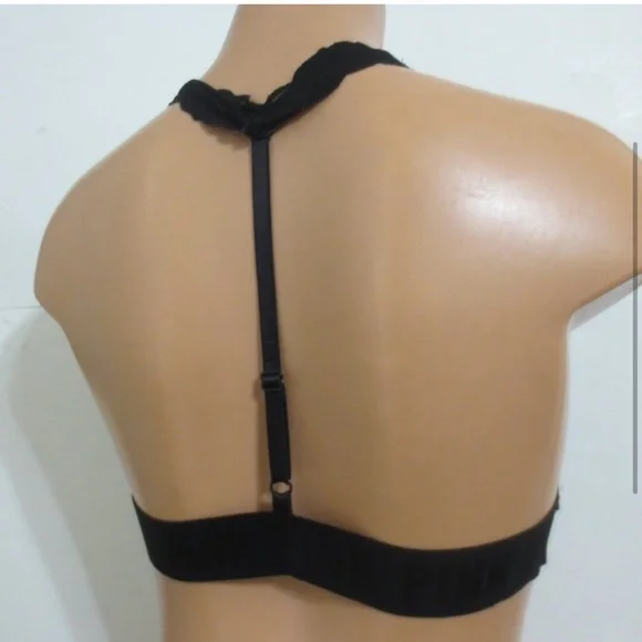 Pink Victoria’s Secret’s L Black Lace Bralette - Picture 2 of 2